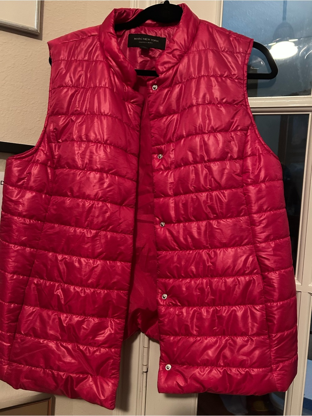 Marc New York Hot Pink Quilted Puffer Vest